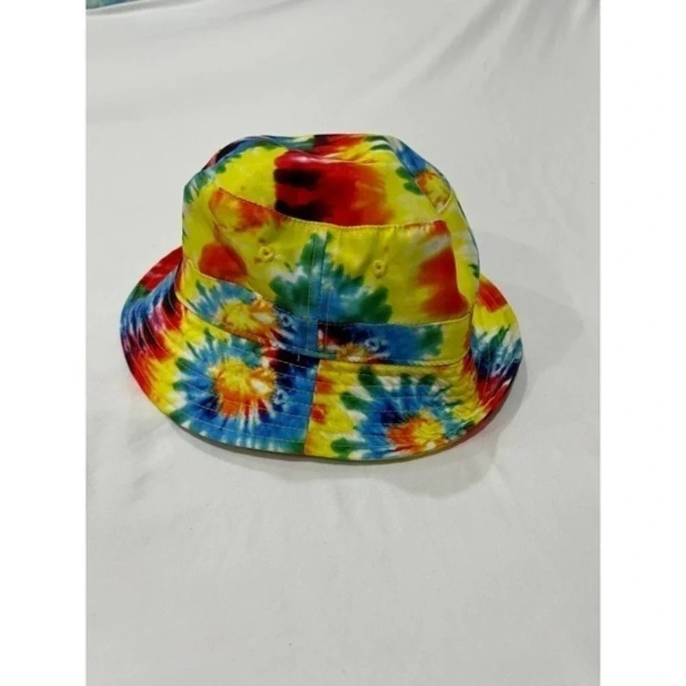 Free Authority Bucket Hat Unisex L/XL Multicolor Excellent Tie Dye Festival Hat